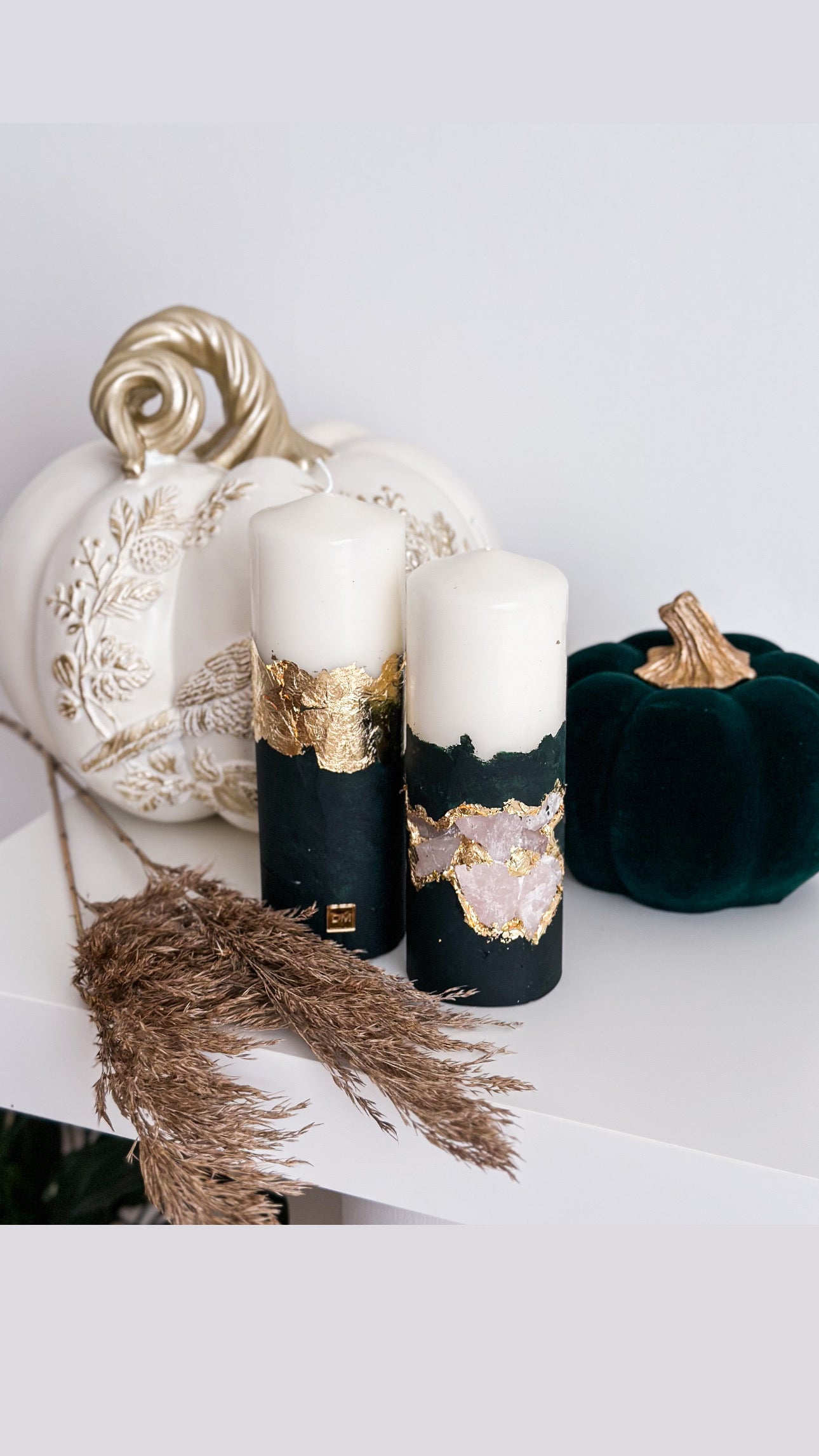 Duo Quartz Candle Set