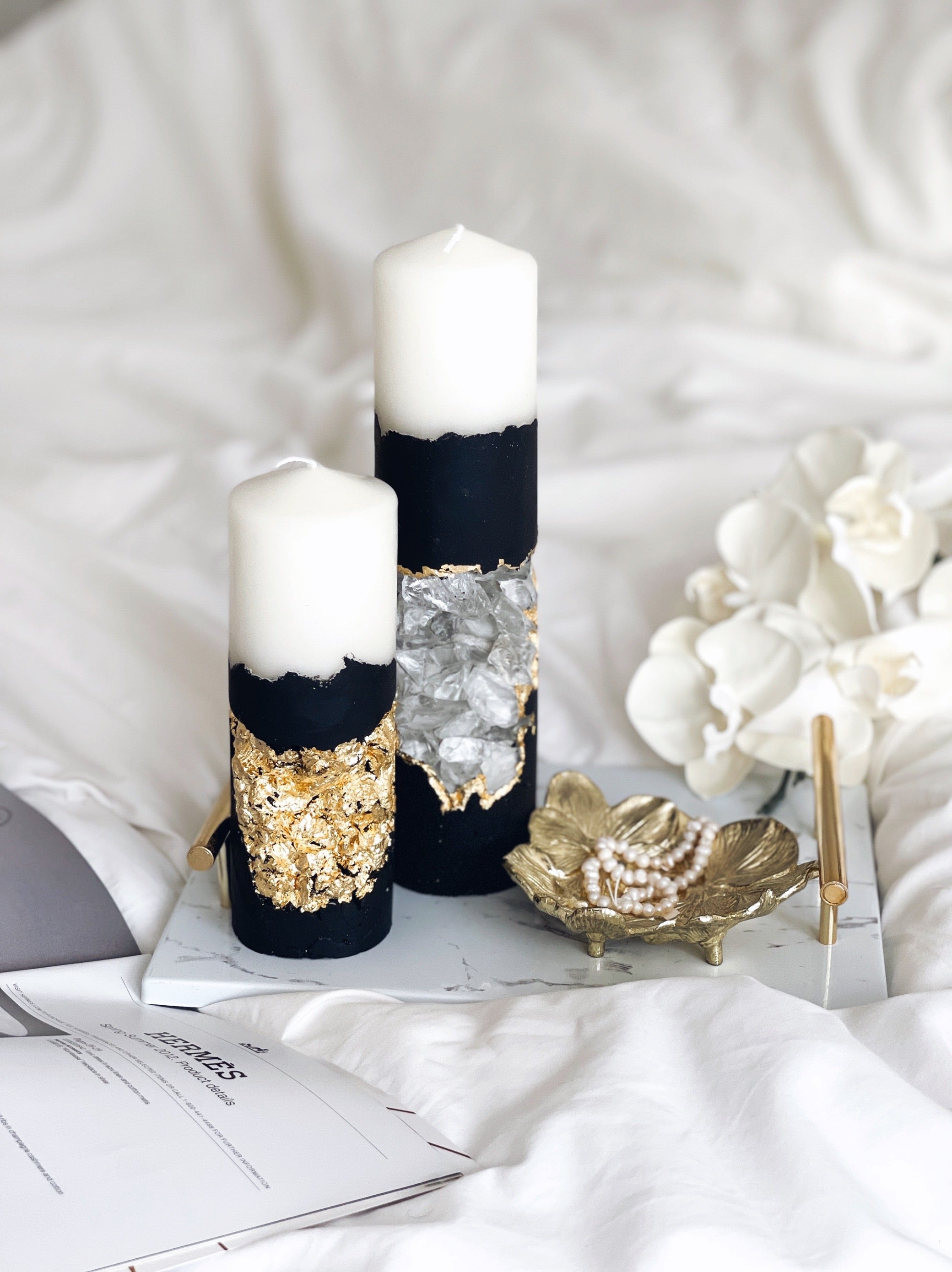 Luxury Candle Duo Gift Set - "My Way" & "Black Velvet" Scents, 8oz Each, 50 Hour Burn Time, Gift Box