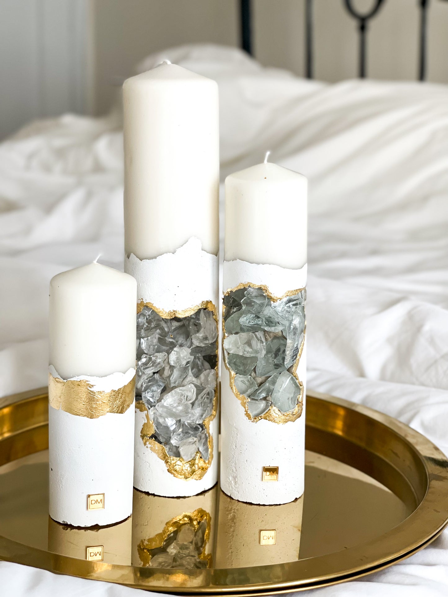 “Pure White” Trio Candle Set