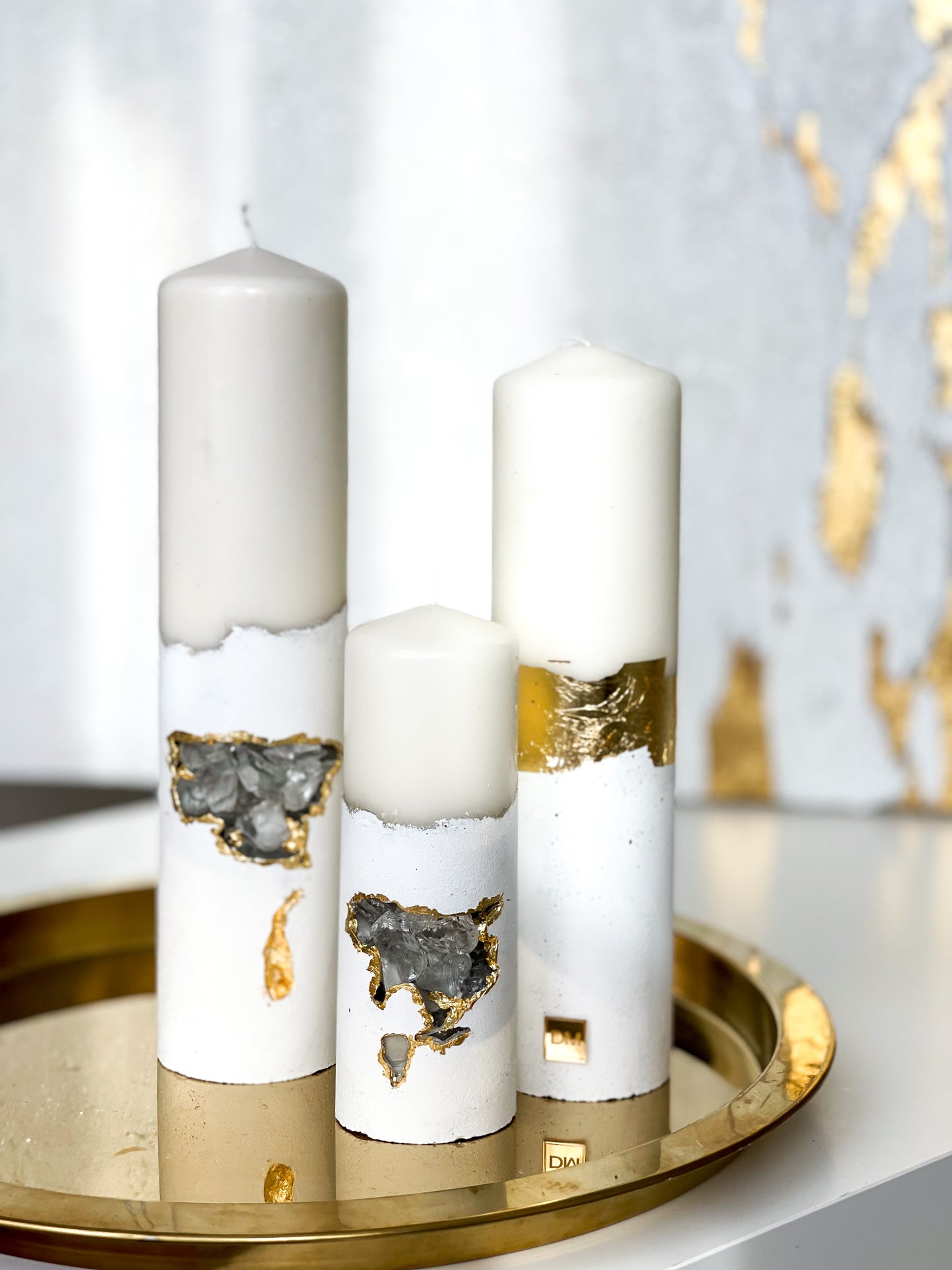 “Pure White” Trio Candle Set