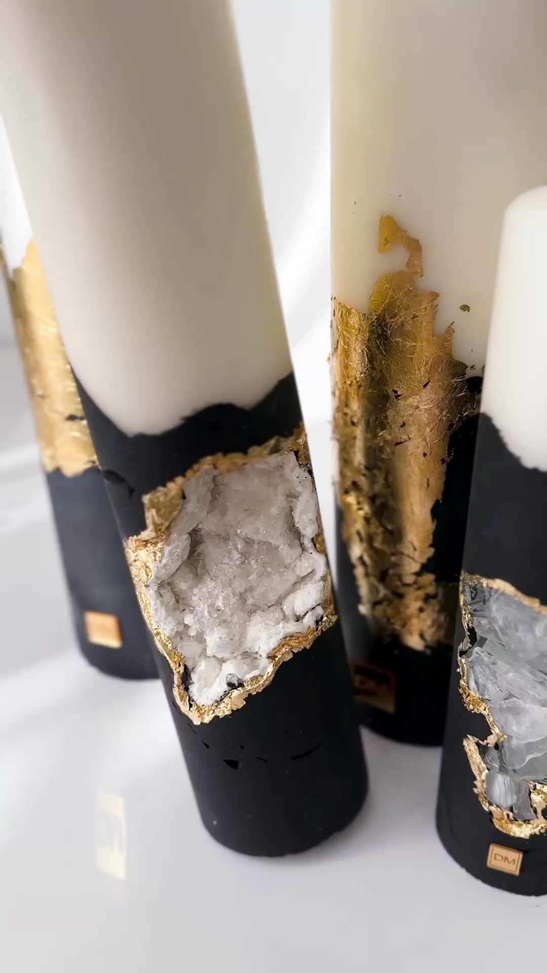 Limited Edition “Black velvet” 4 Candle Set – DM ART BAR