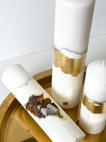 “Marshmallow” Trio Candle Set