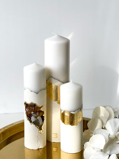 “Marshmallow” Trio Candle Set