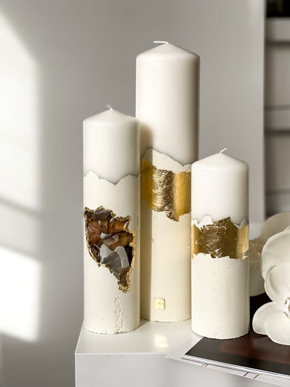 “Marshmallow” Trio Candle Set