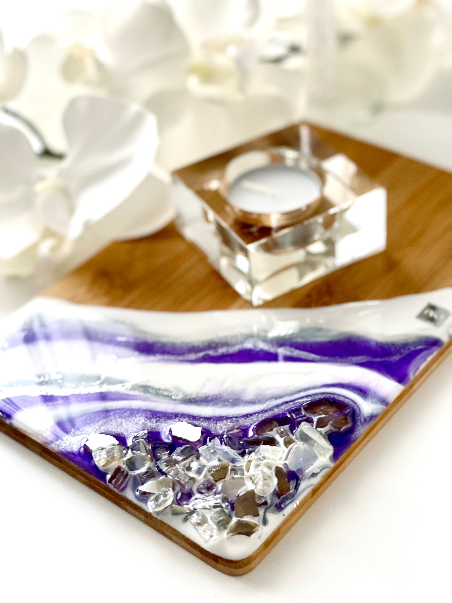 PURPLE WAVES TRAY